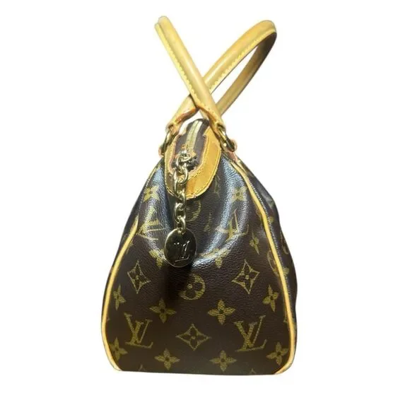 Louis Vuitton Brown LV Monogram Coated Canvas Tivoli PM Bag Auth - Picture 4 of 16
